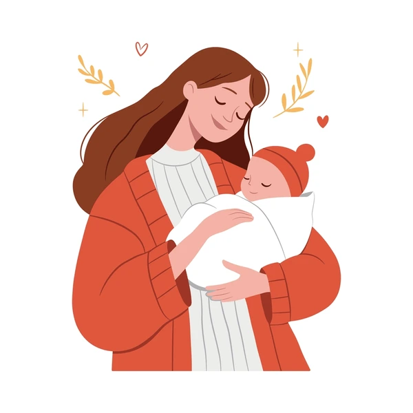woman holding her cute baby 600nw 2549773923
